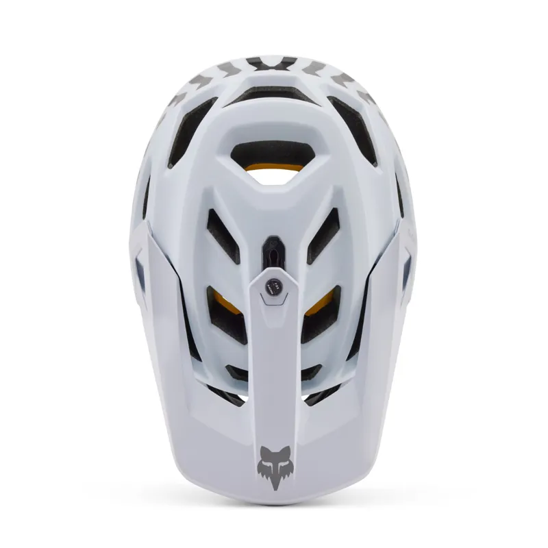 Fox Proframe Full Face Youth MTB Helmet Race Energy OS White-4